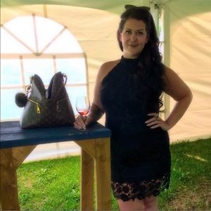 Cute black lace mini dress. Size 14/16 1X. Worn twice.